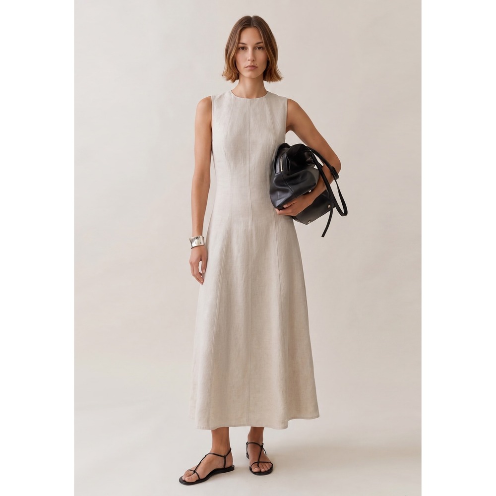 Few Moda Hadley Linen Dress / Size 4 / Still in Manufacturer Bag / NWT/$197 MSRP - Picture 3 of 4